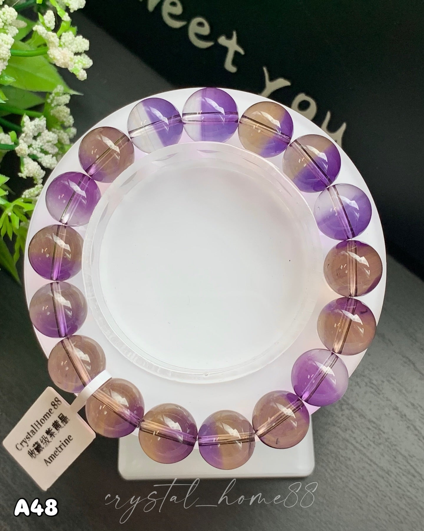 收藏级紫黄晶 · 共生矿 Ametrine(A48)