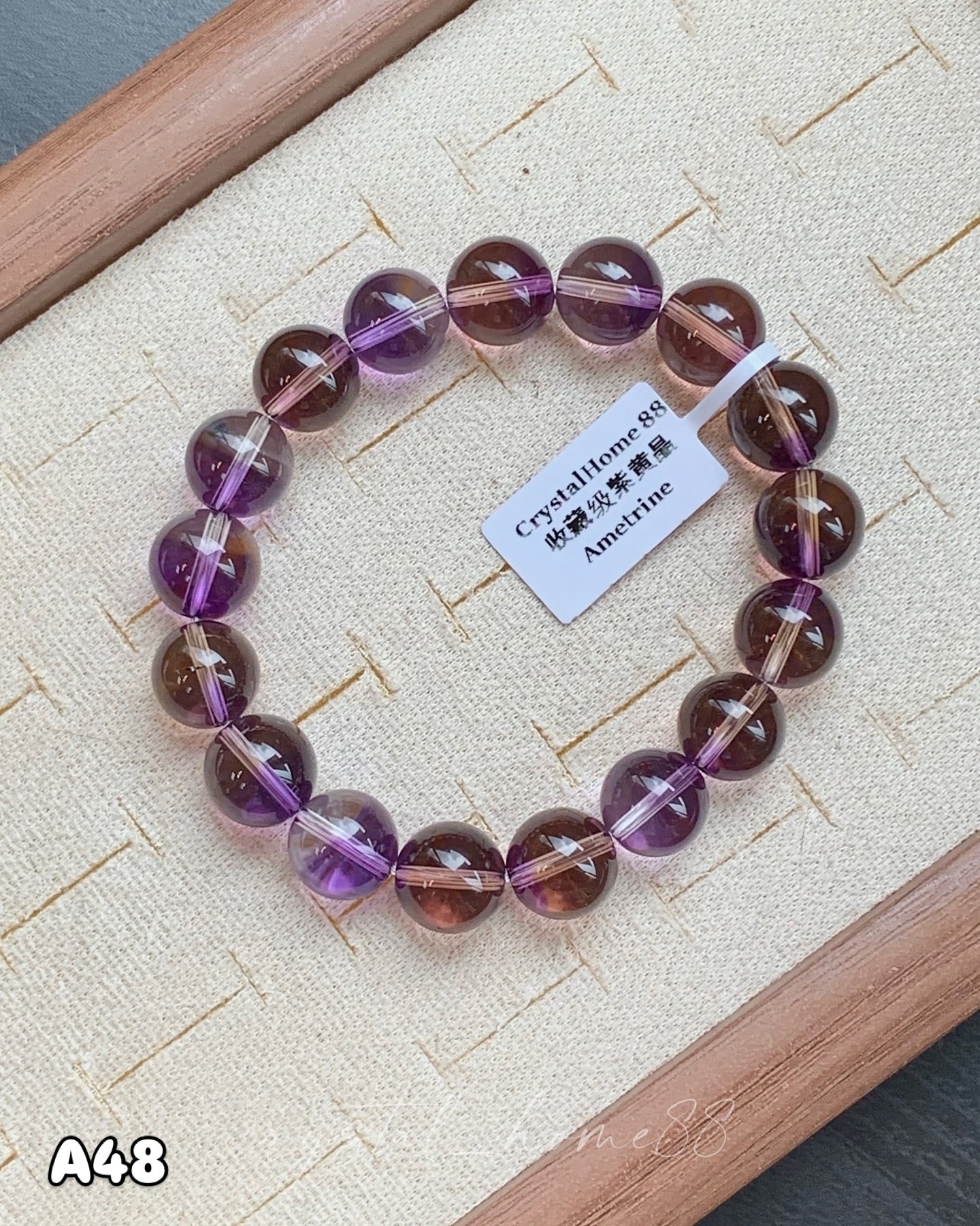 收藏级紫黄晶 · 共生矿 Ametrine（A48）