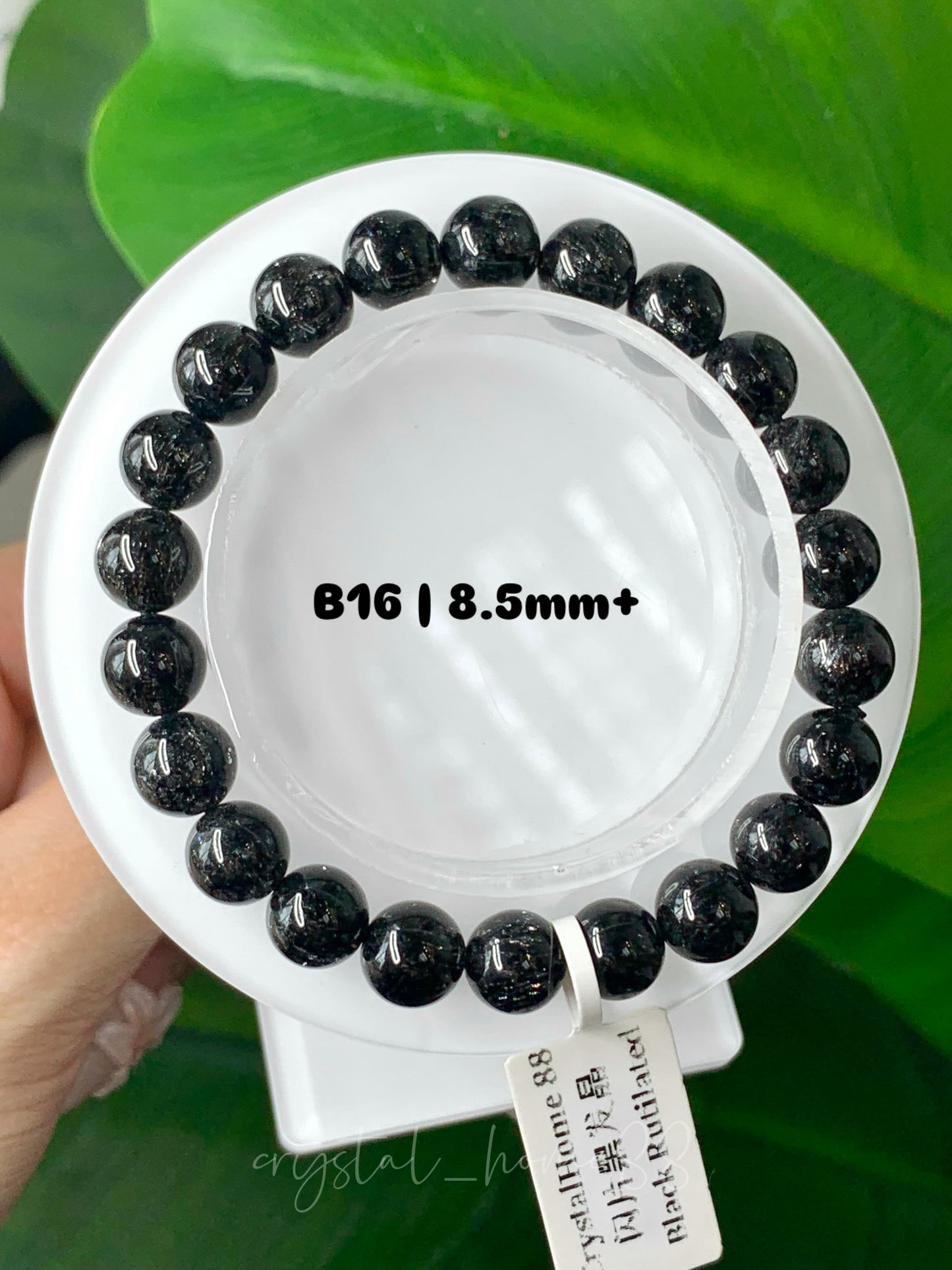 高品闪片黑发晶 Black Rutilated Quartz（B16）