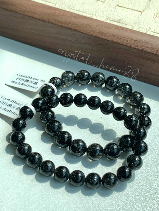 高品闪片黑发晶 Black Rutilated Quartz（B16）