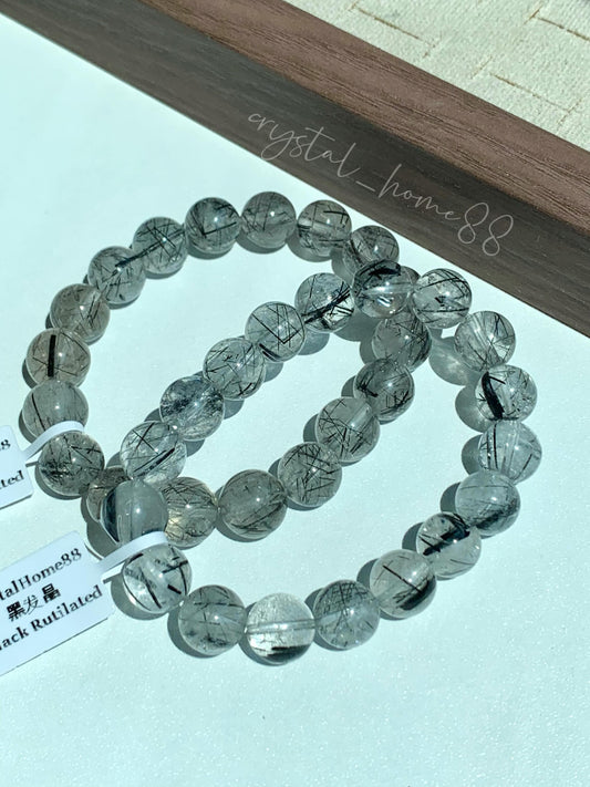 黑发晶 Black Rutilated Quartz（BR0）