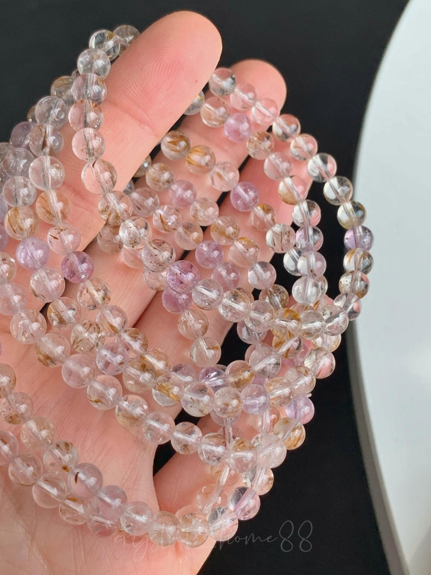 冰种紫钛极光 Auralite Amethyst（AA00）